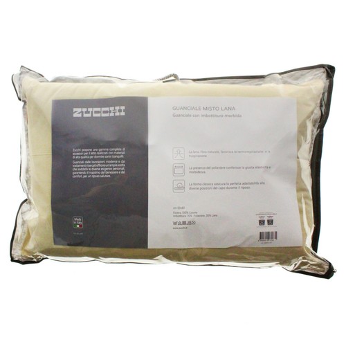 Cuscino zucchi lana - cuscino,