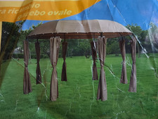 Copertura Ricambio Gazebo Ovale 003520 Antipioggia 3 X 4,5 Mt Poliestere 005268