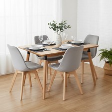 Sedie da Pranzo Moderne Imbottite in Velluto Sedia Cucina Soggiorno Gambe in Legno