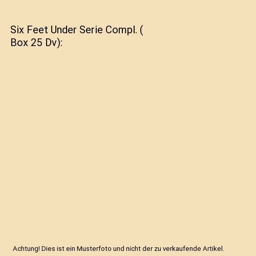 Six feet under serie compl - compl., (