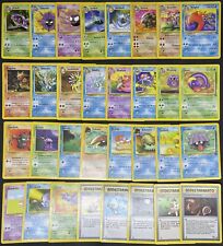 POKÉMON SET FOSSIL UNLIMITED COMUNI E NON COMUNI COMPLETO ITA PL/LP