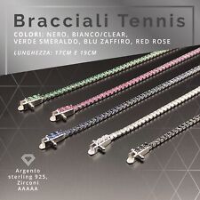 bracciale tennis argento