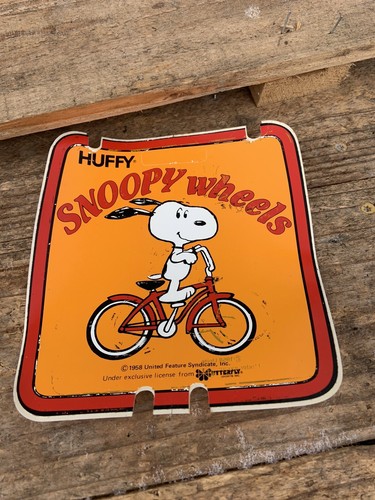 Adesivo targa bmx - bmx, snoopy