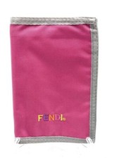 VINTAGE 80 Ages ORIGINAL FENDI WALLET PINK ORANGE PORTAFOGLIO ORIGINALE # QB