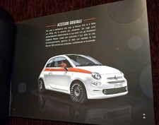 Rarissima brochure NEW FIAT 500 Accessori Originali in Italiano - Anno 2018