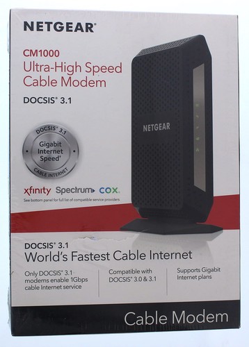 Netgear modem via - (cm1000),
