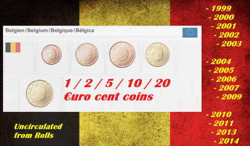 Monete belgio 10 - 2, 5