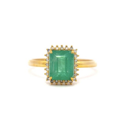 Anello oro giallo - 14, con