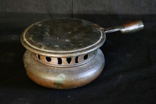 scaldino scaldaletto antico rame XIX secolo 1800 battuto mano braciere vintage