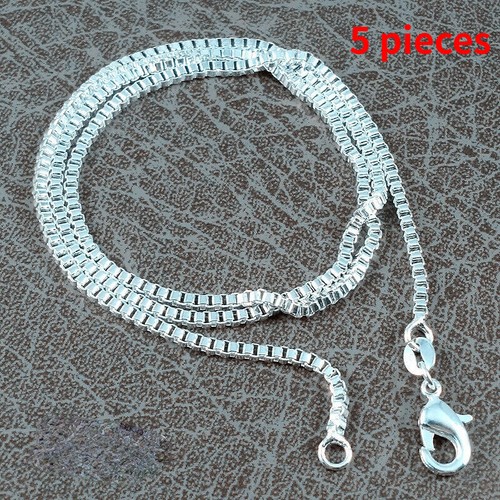 Collana catena scatola argento