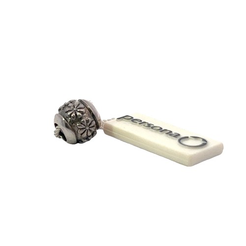 Charm perline argento - a,