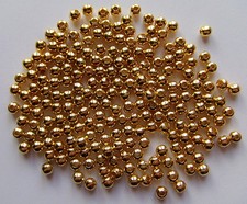 200pz  perline in metallo spacer separatori  4mm colore oro bijoux