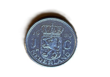 Olanda 1 fiorino 1980 moneta circolata "15k"