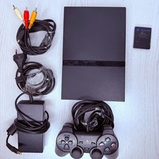Playstation2 Slim Console Nera Usata Controller Originale Completa PS2 SCPH Pal