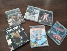 Lotto Giochi Ps3 5x UNCHARTED 3--GRAN TURISMO 5-SONIC ALL STAR-CARS 2-MIDWAY ARC