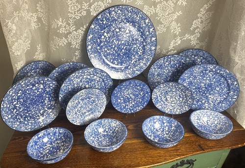 Set piatti vintage stangl blu - piatti,