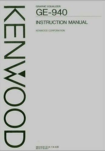 Kenwood 940 equalizzatore - kenwood, ge-940