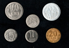  ROMANIA  N 6  MONETE  LEI 100 -20- 5 BANI 25 -10-5  SPL/QFDC