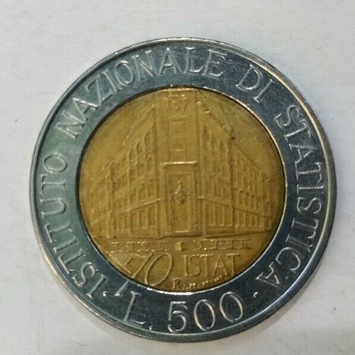Moneta 500 lire 1996 70 - 70, anni
