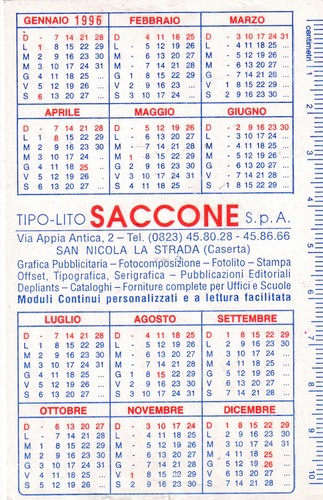 Calendarietto tipo lito - -,