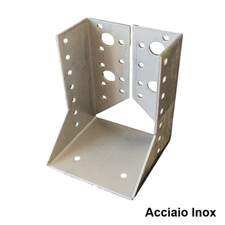 Staffa Scarpa ACCIAIO INOX 304 ancoraggio per Travi in Legno, Supporto muro