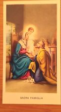 SACRA FAMIGLIA SANTINO CON PREGHIERA 