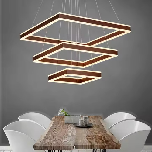 Lampadario moderno anelli - lampadario,