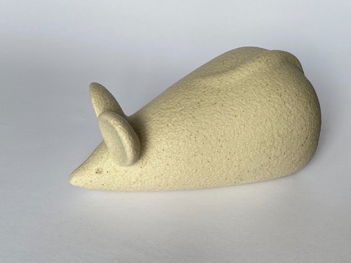 Scultura topolino conico gres - scultura,