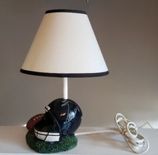 Vintage 1999 NFL Atlanta Falcons Black Helmet Wilson Football Table Lamp