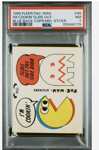 1980 adesivi fleer - pac-man, #49
