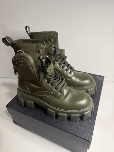 Prada monolith combat - combat, boot