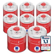 EVOCAMP 8x cartucce gas 450g cartuccia valvola a vite EN 417 per Weber Q100 Q1200