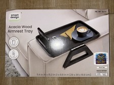 Vassoio bracciolo in legno di