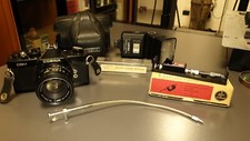Reflex COSINA CSM macchina fotografica vintage, accessori: Bolex per scatto.-