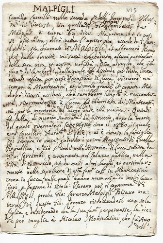 Famiglia malpigli rarissimo - malpigli-,