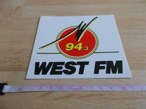 Autocollante radio west - west, fm