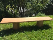panca in legno di cedro non trattato lunghezza cm 218, h cm 40, larghezza cm 40