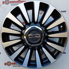 4 cerchi lega fiat 500l tipo r16 nero lucido diamantato lt000026