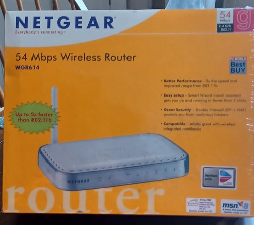 Netgear wgr614 4 porte - 54, mb/s