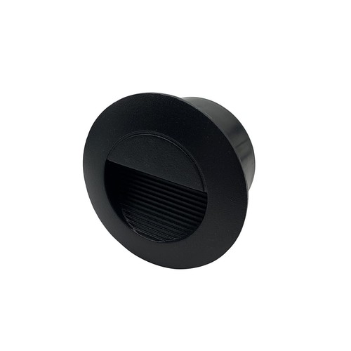Segnapasso led nero rotondo - segnapasso,