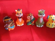 LOTTO DI 5 PORTACHIAVI VINTAGE ANNI 70-80 Con Temperamatite