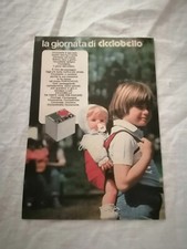 PUBBLICITA' ORIGINALE ADVERTISING BAMBOLOTTO "CICCIOBELLO" SEBINO anni 70/80