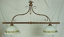 Lampadario rustico con 2 luci