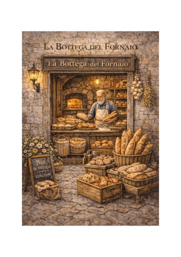 Poster fornaio italiano - fornaio,