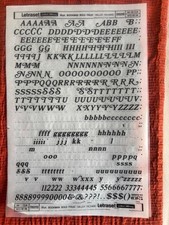 3 Letraset LETTERE ISTANTANEE