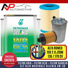 KIT TAGLIANDO ALFA 159 2.0 JTD JTDM 136 / 170 CV 2005>+5 LT OLIO SELENIA WR 5W30