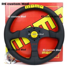 NUOVO MOMO Competizione 345mm Pelle Traforata Racing Auto Sport Volante