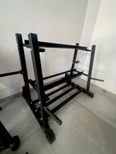 Rastrelliera con manubri In Acciaio Con 4 aste a distanza  regolabili