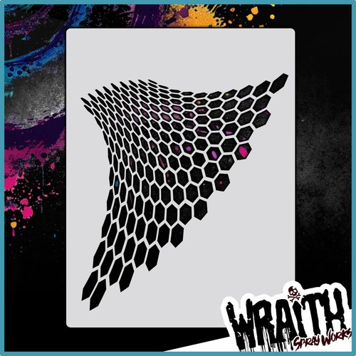 Bee curve modello di stencil - curve,