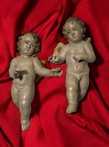Coppia puttini angeli - occhi, di